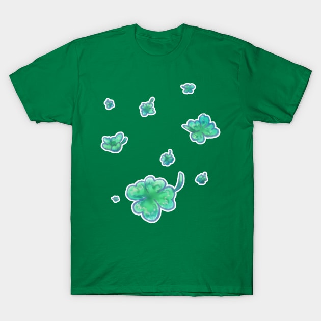 Shamrock Shower T-Shirt by BonBonBunny